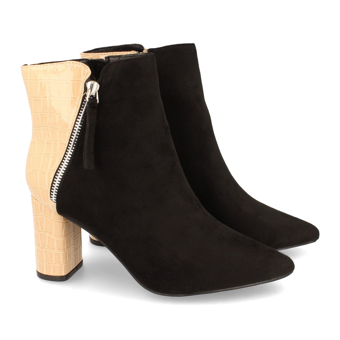 Botínde Mujer con Tacón Estampado de