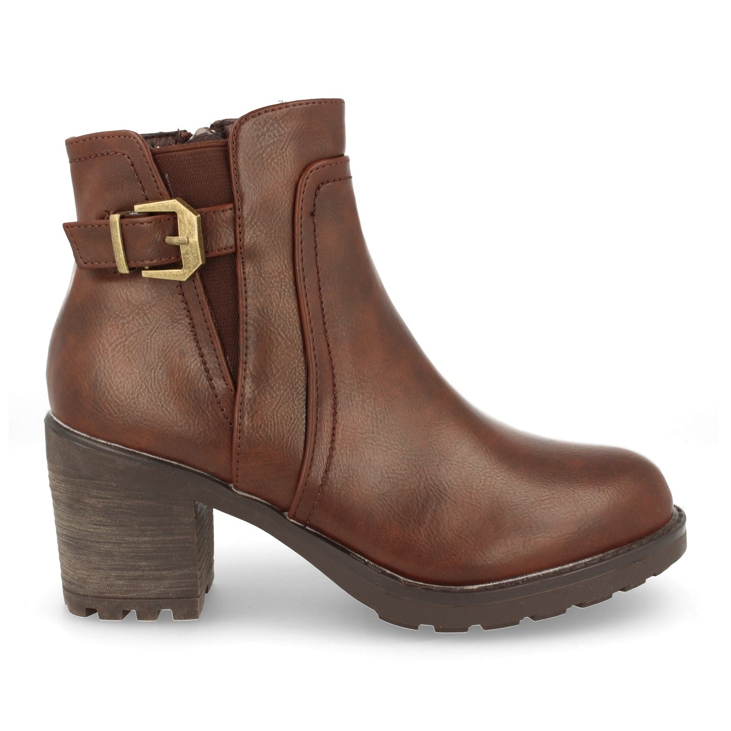 Botin de Mujer Estilo Motero Casual Con