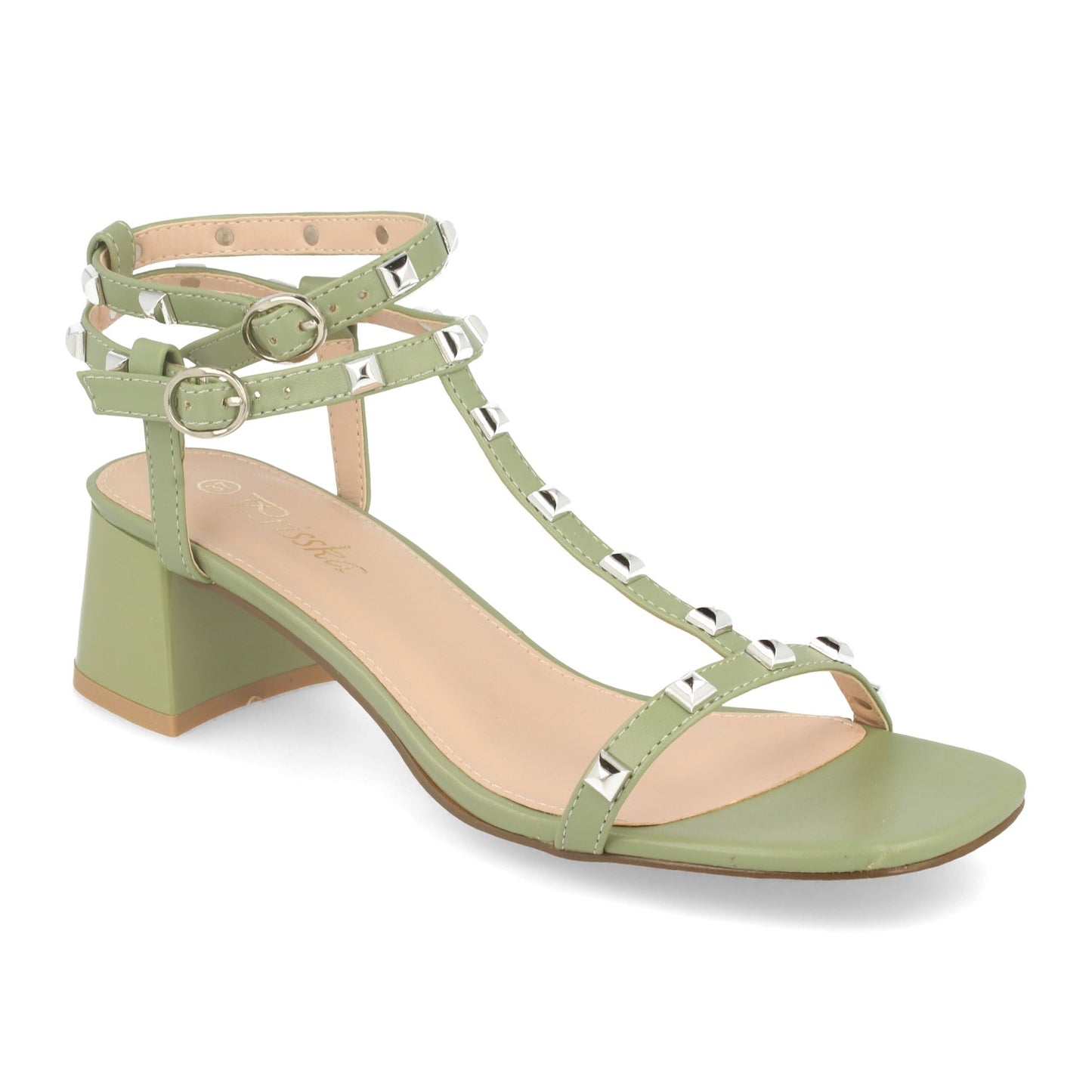 Sandalia de tacón con Correa en T Talon