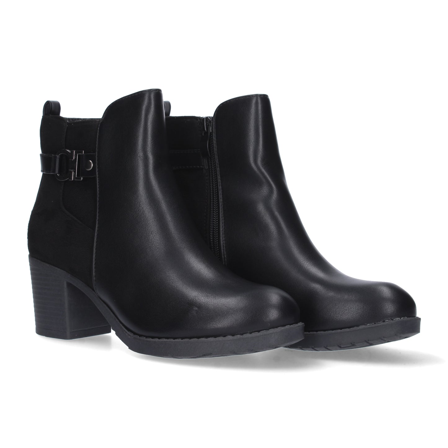 Botín para mujer con estampado liso ado