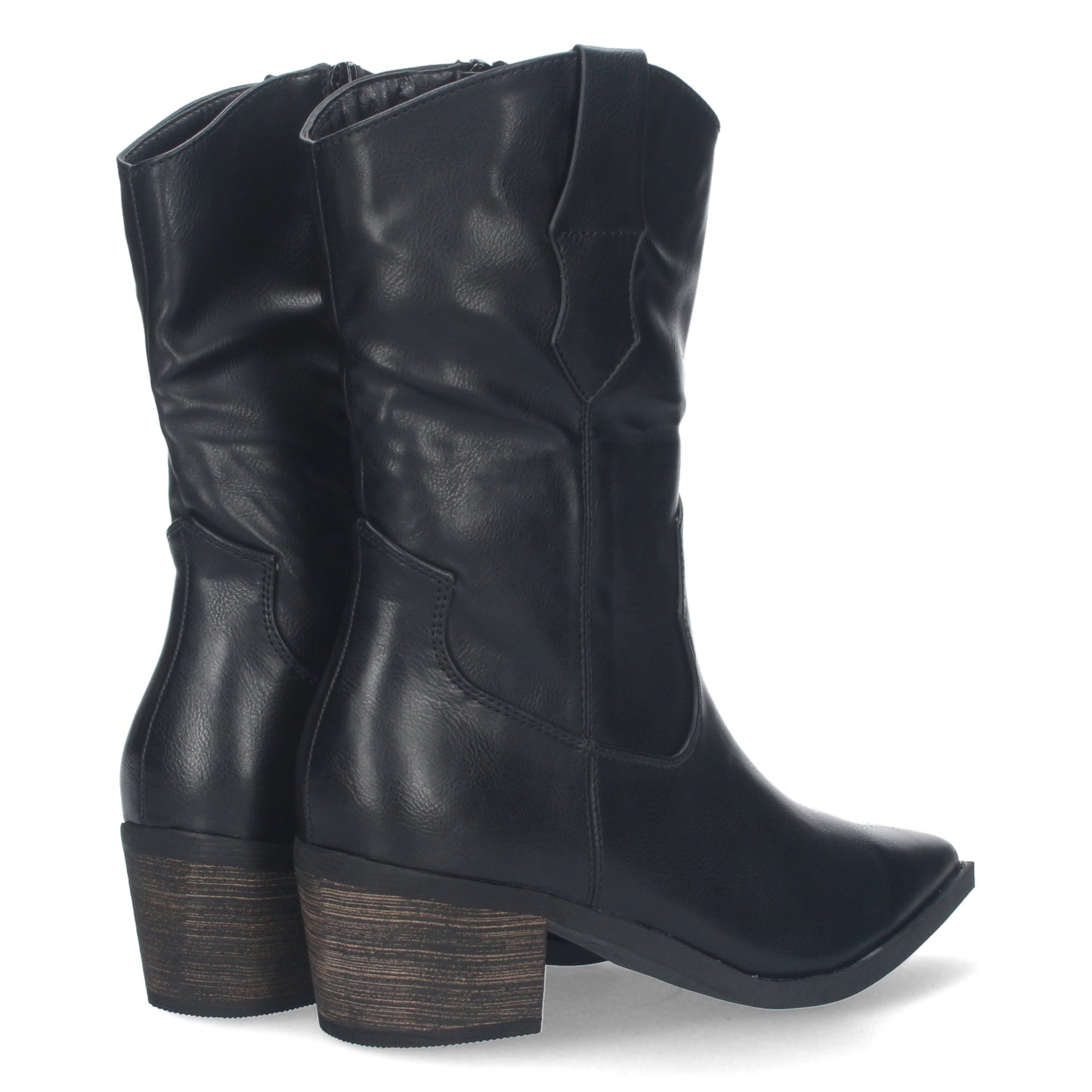 Botín campero liso polipiel punta fina c