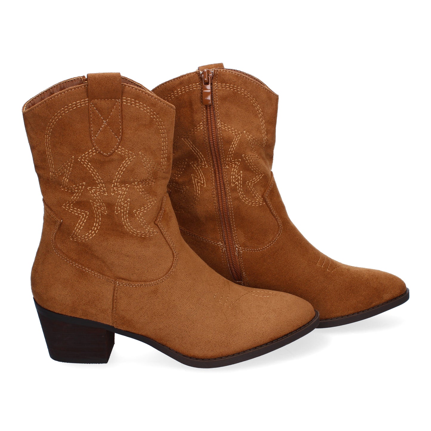 Botines de tacón para Mujer Estilo Campero Detal