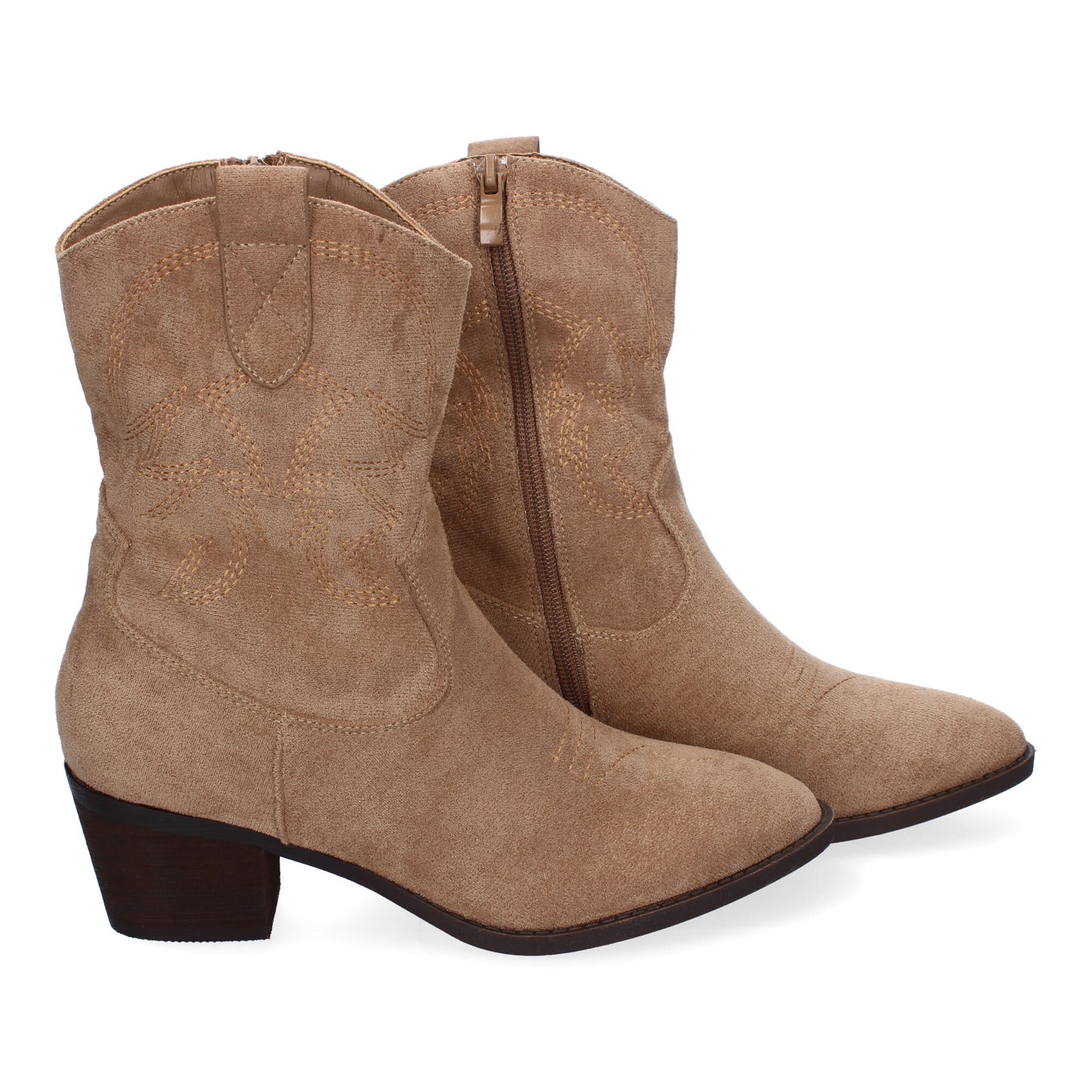 Botines de tacón para Mujer Estilo Campero Detal