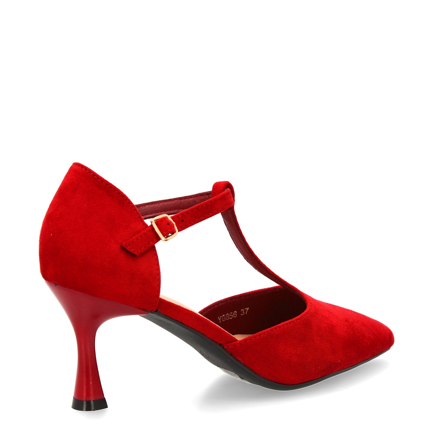Zapato de tacón medio con tira en T para mujer. Elegante ´cómodo y versátil. Co