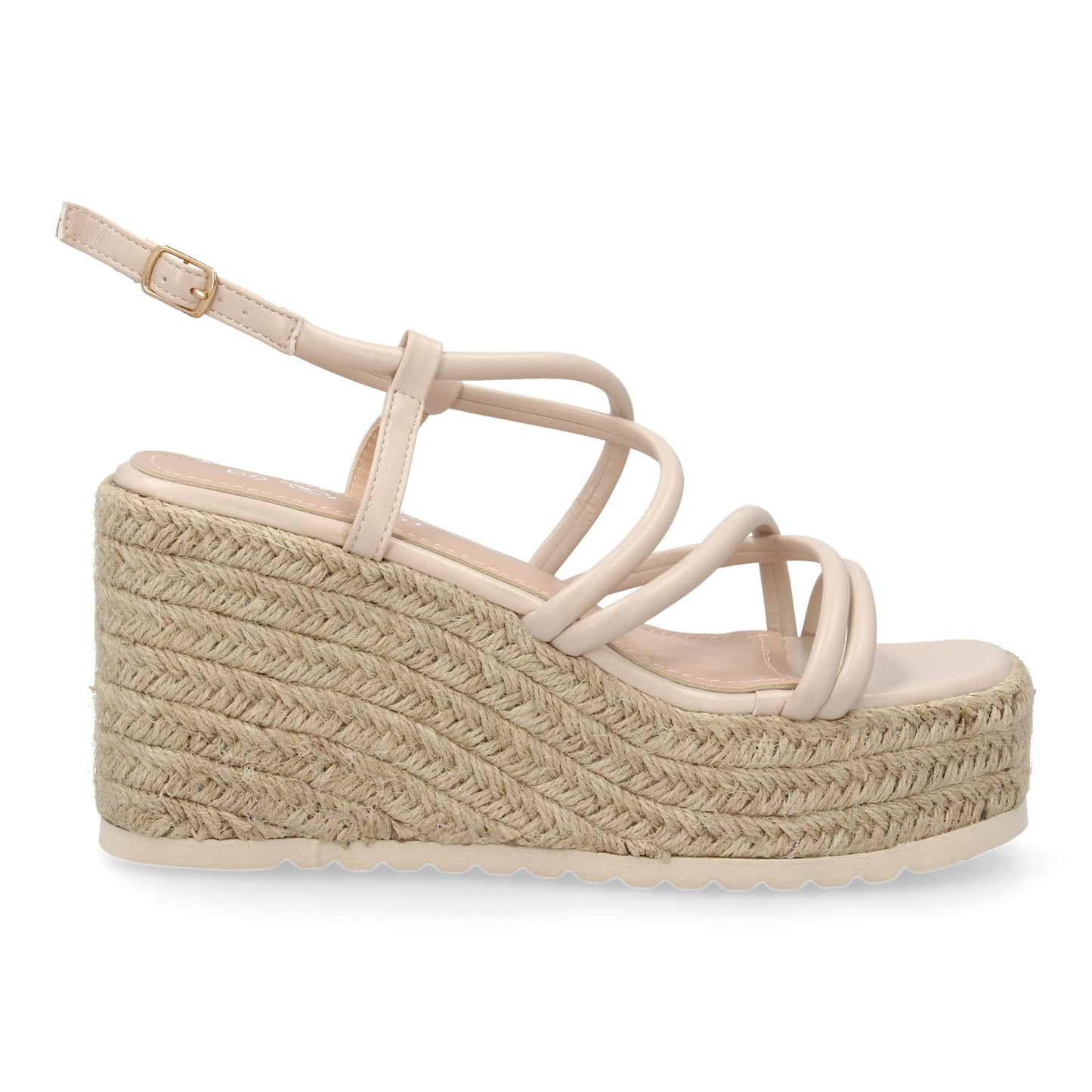 Sandalias de cuña de yute para mujer comodas y elegantes di