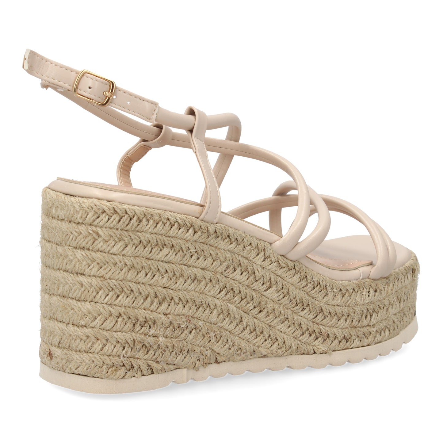 Sandalias de cuña de yute para mujer comodas y elegantes di