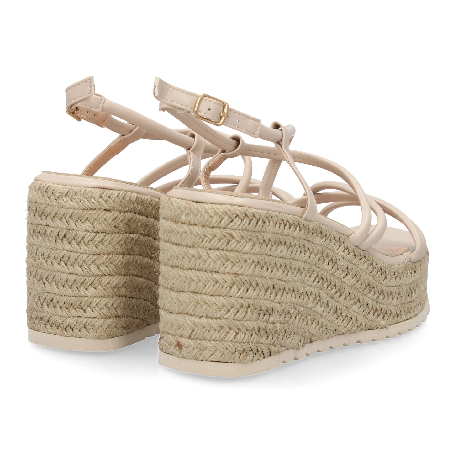 Sandalias de cuña de yute para mujer comodas y elegantes di