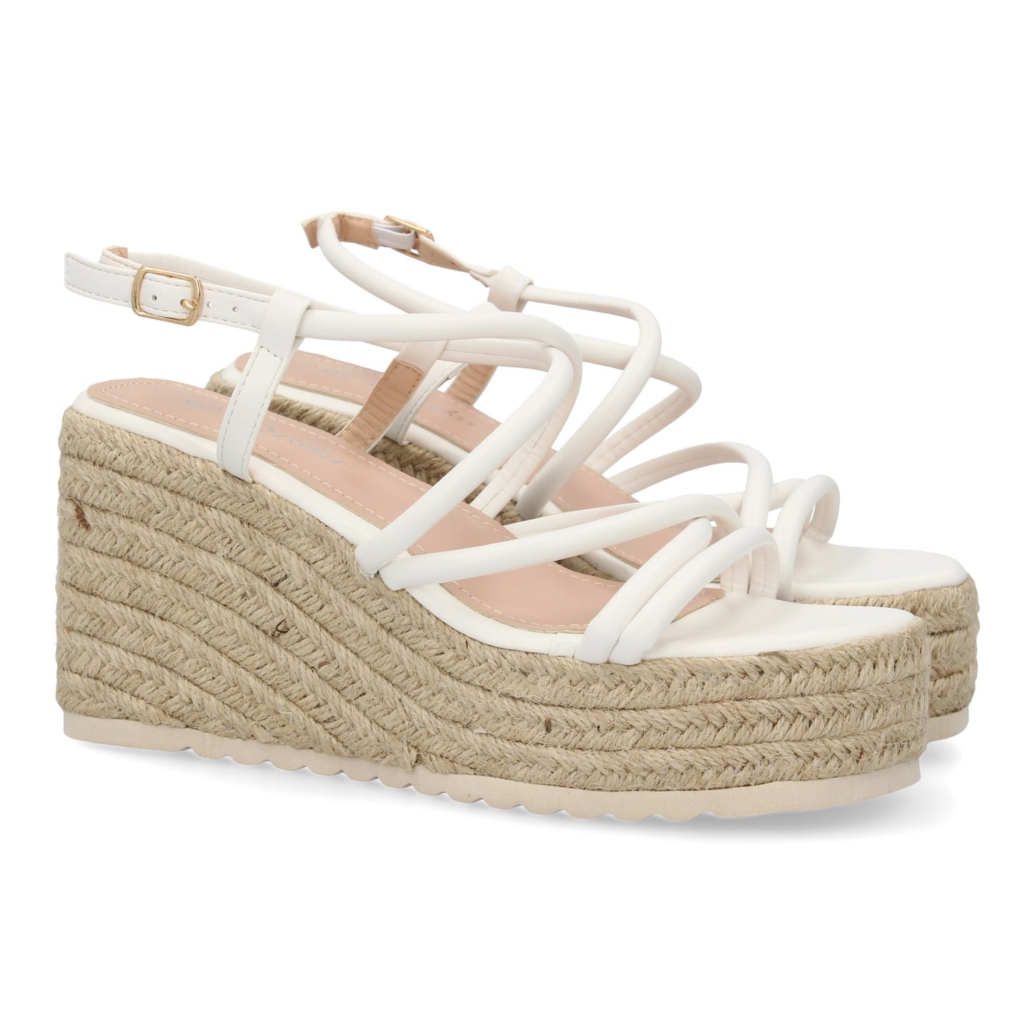 Sandalias de cuña de yute para mujer comodas y elegantes di