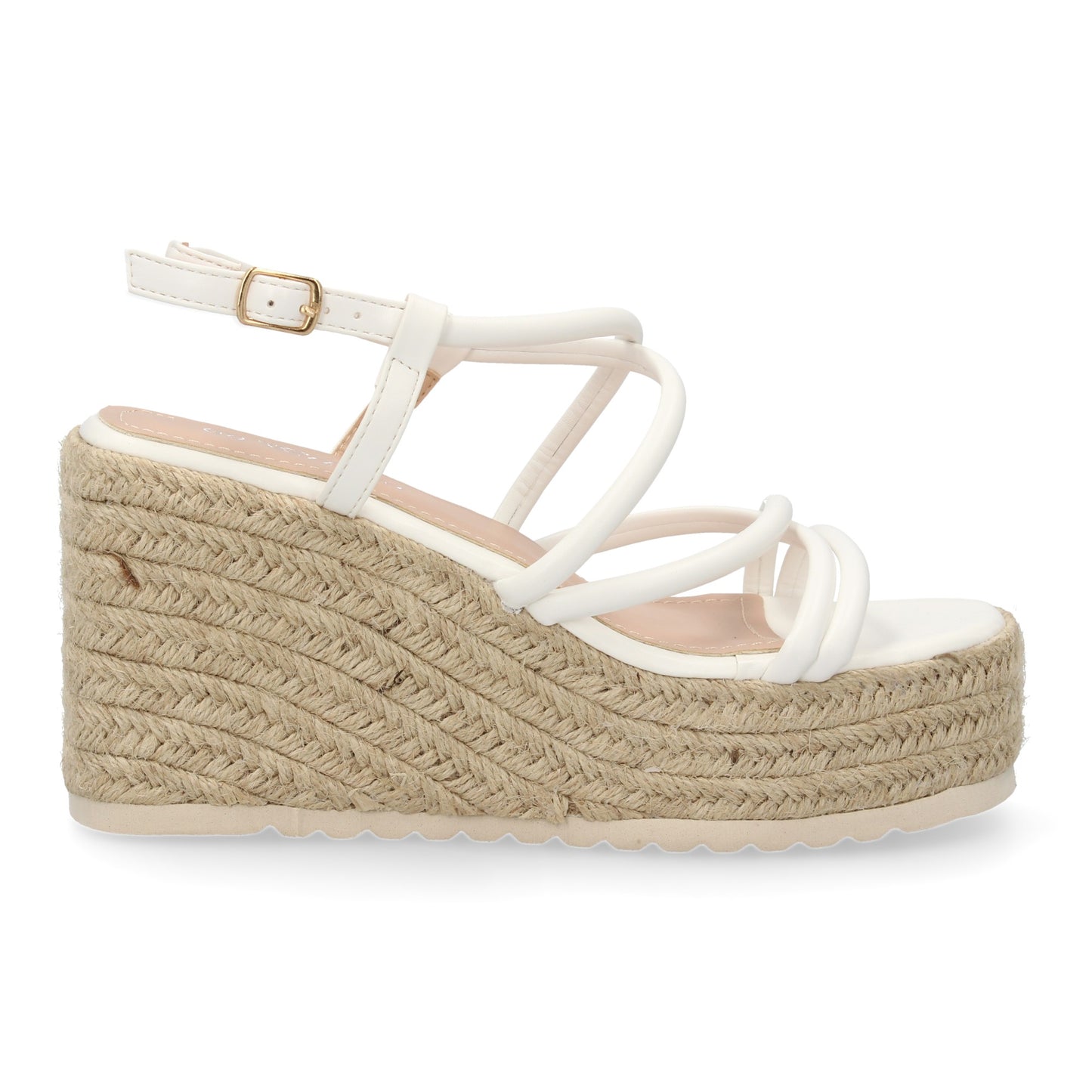 Sandalias de cuña de yute para mujer comodas y elegantes di