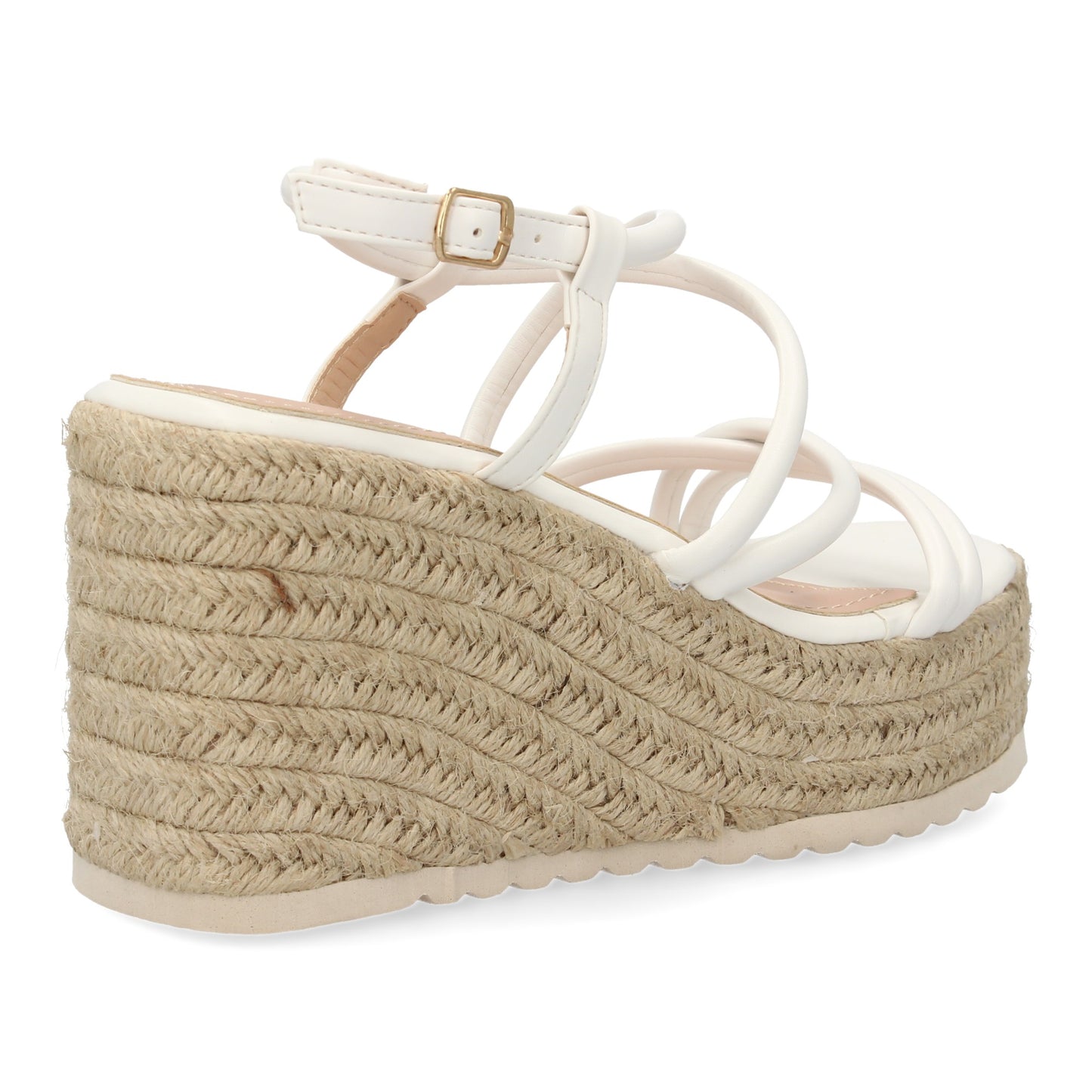 Sandalias de cuña de yute para mujer comodas y elegantes di