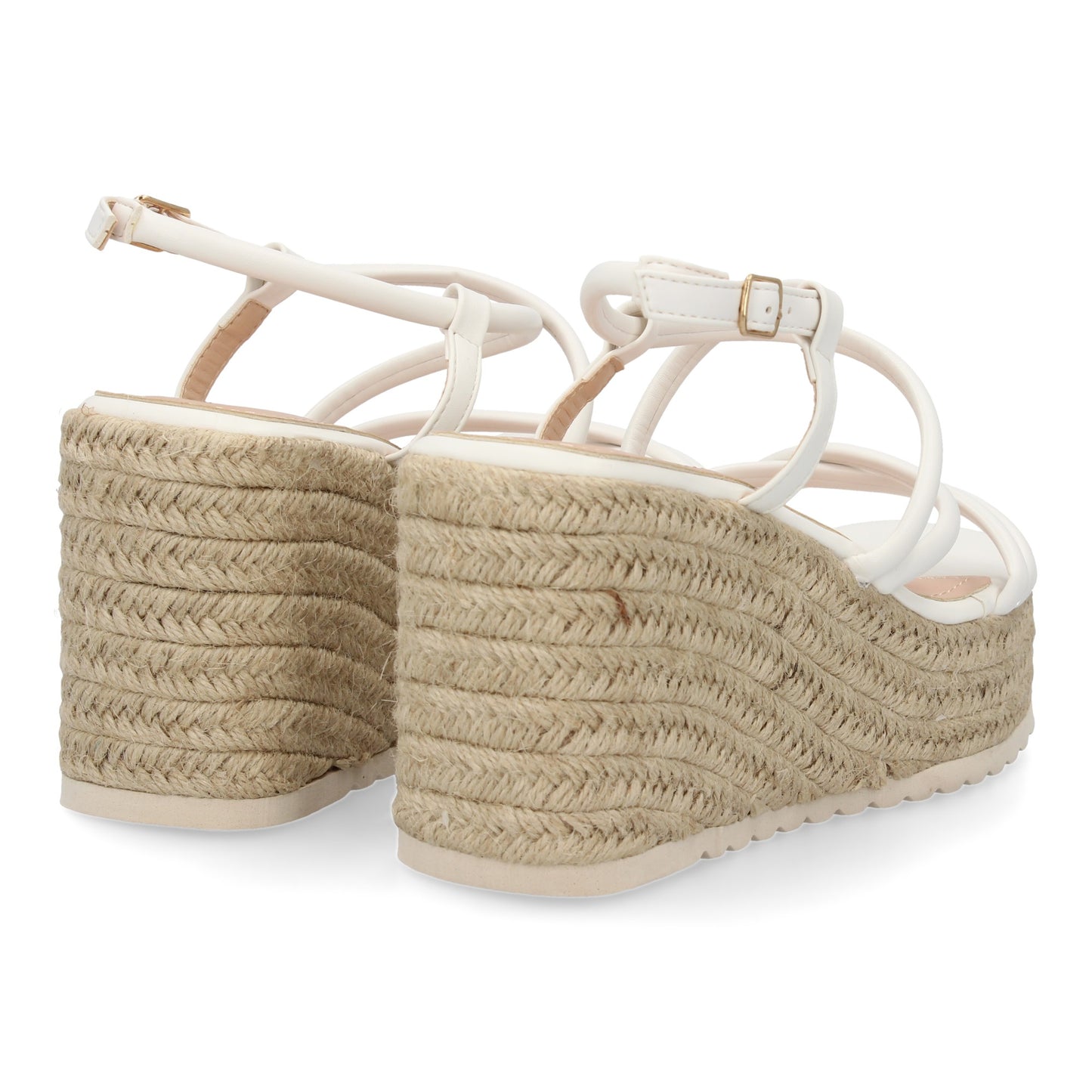 Sandalias de cuña de yute para mujer comodas y elegantes di