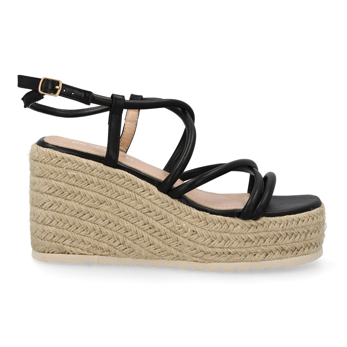 Sandalias de cuña de yute para mujer comodas y elegantes di