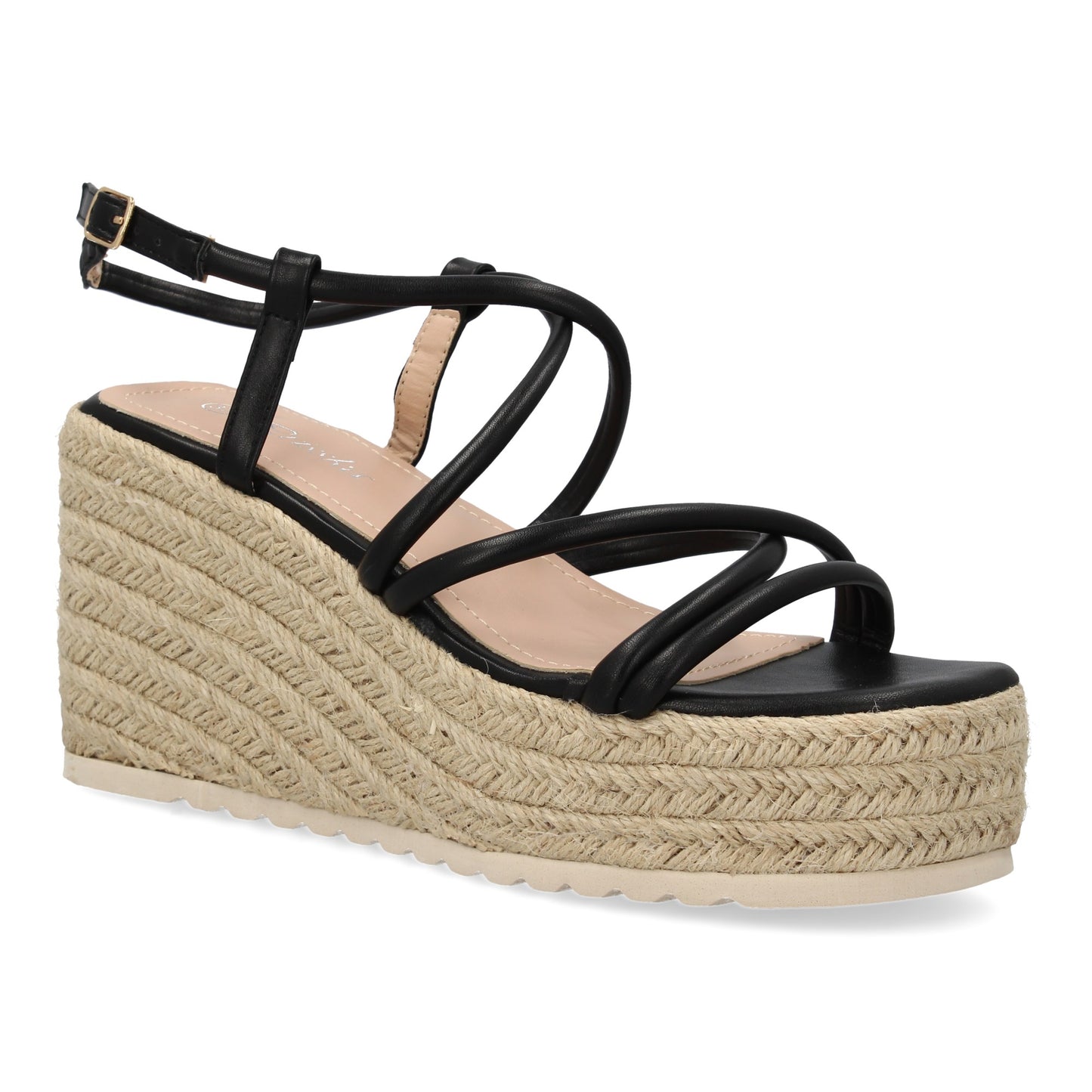 Sandalias de cuña de yute para mujer comodas y elegantes di