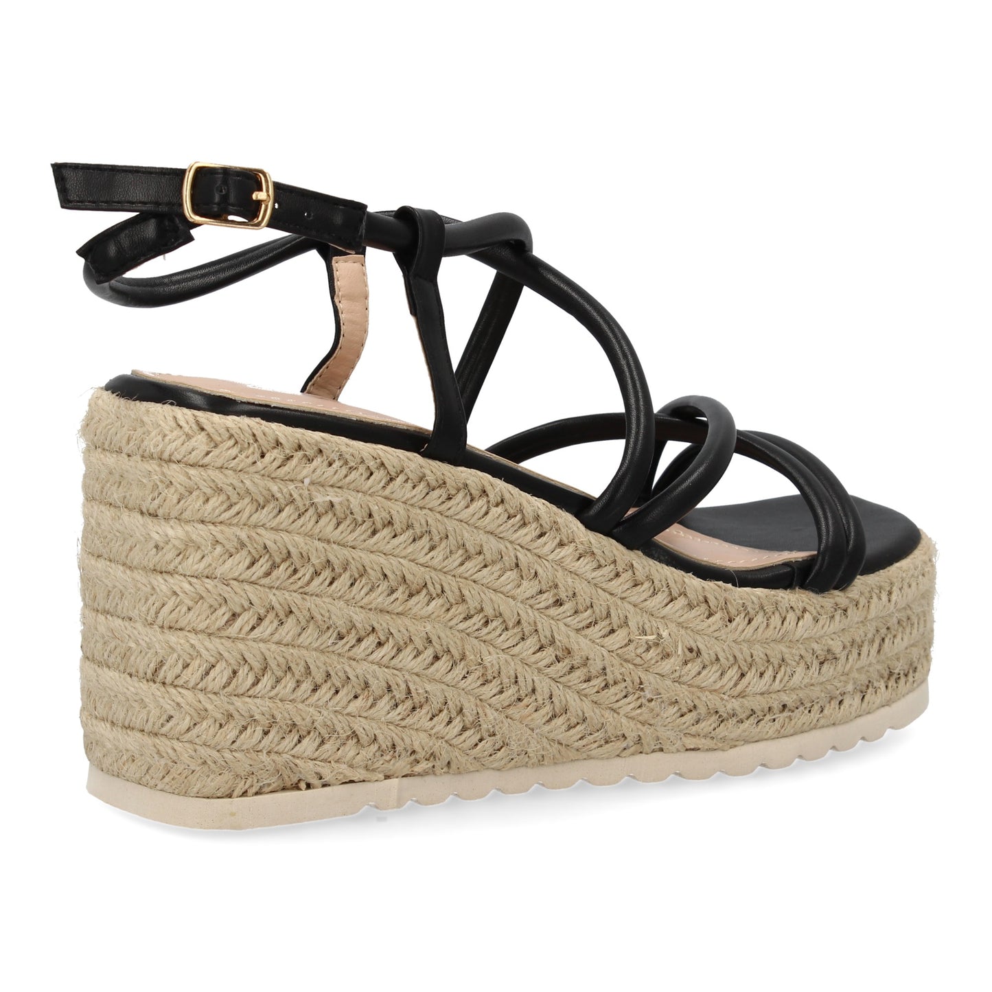 Sandalias de cuña de yute para mujer comodas y elegantes di