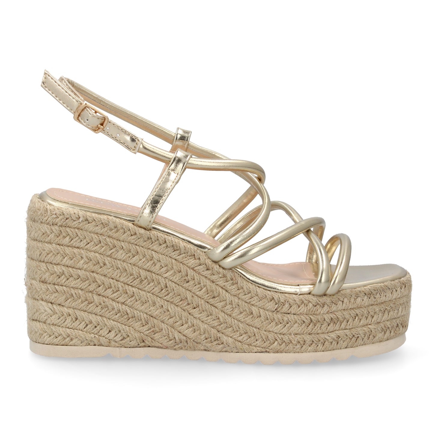 Sandalias de cuña de yute para mujer comodas y elegantes di