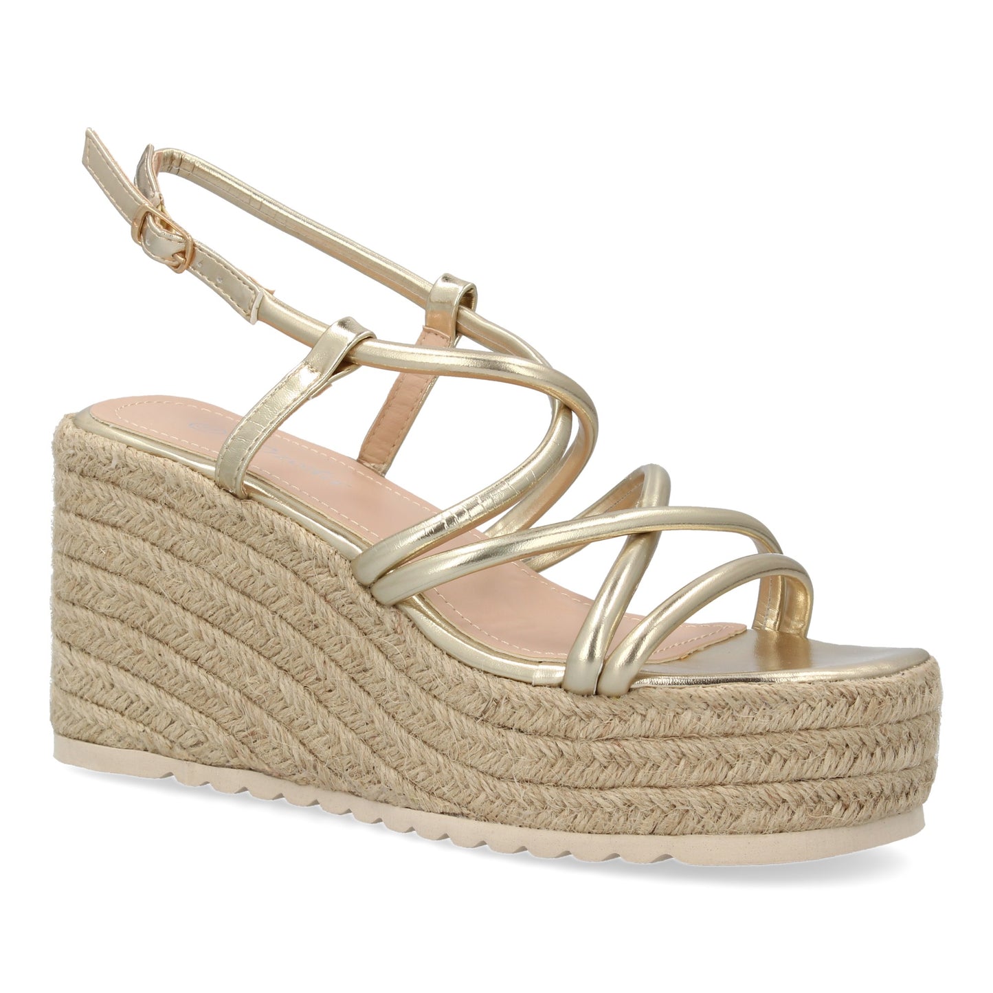 Sandalias de cuña de yute para mujer comodas y elegantes di