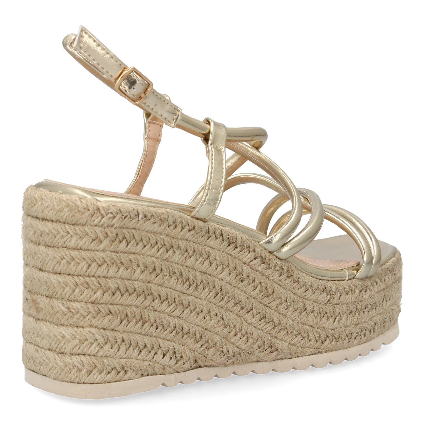Sandalias de cuña de yute para mujer comodas y elegantes di