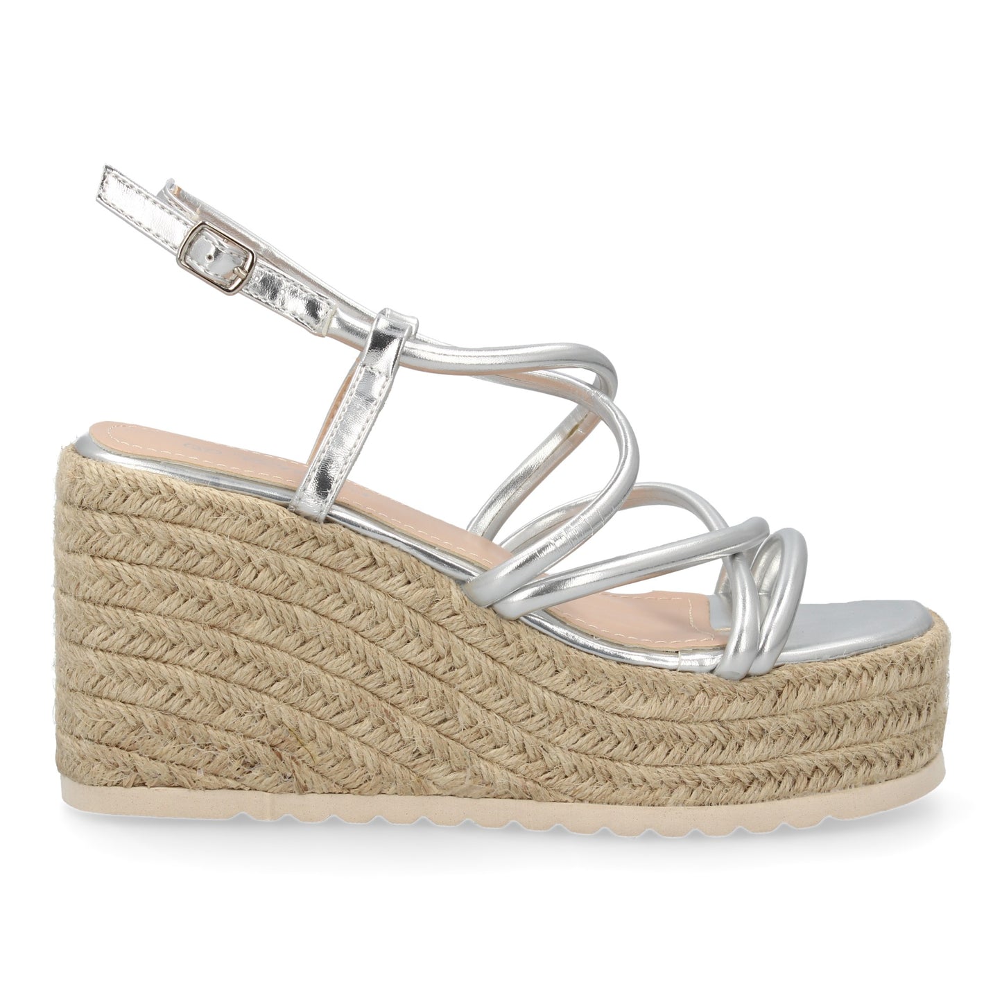 Sandalias de cuña de yute para mujer comodas y elegantes di