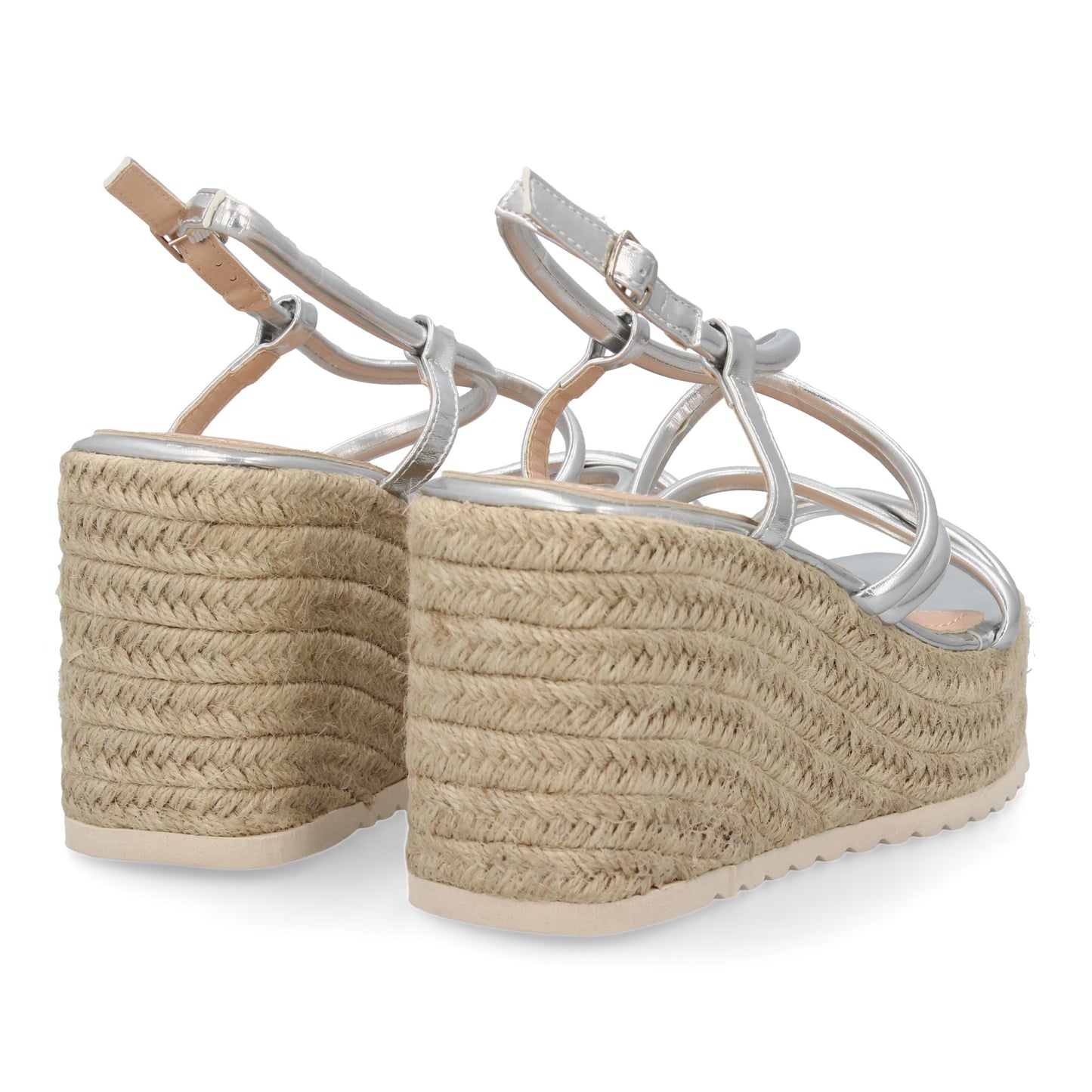 Sandalias de cuña de yute para mujer comodas y elegantes di