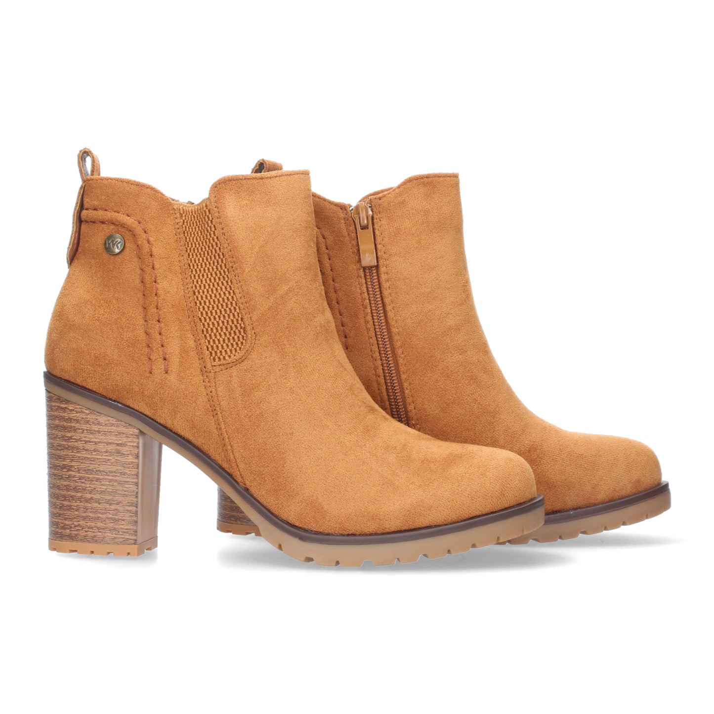 Botin de Tacon Ancho para Mujer  adorno