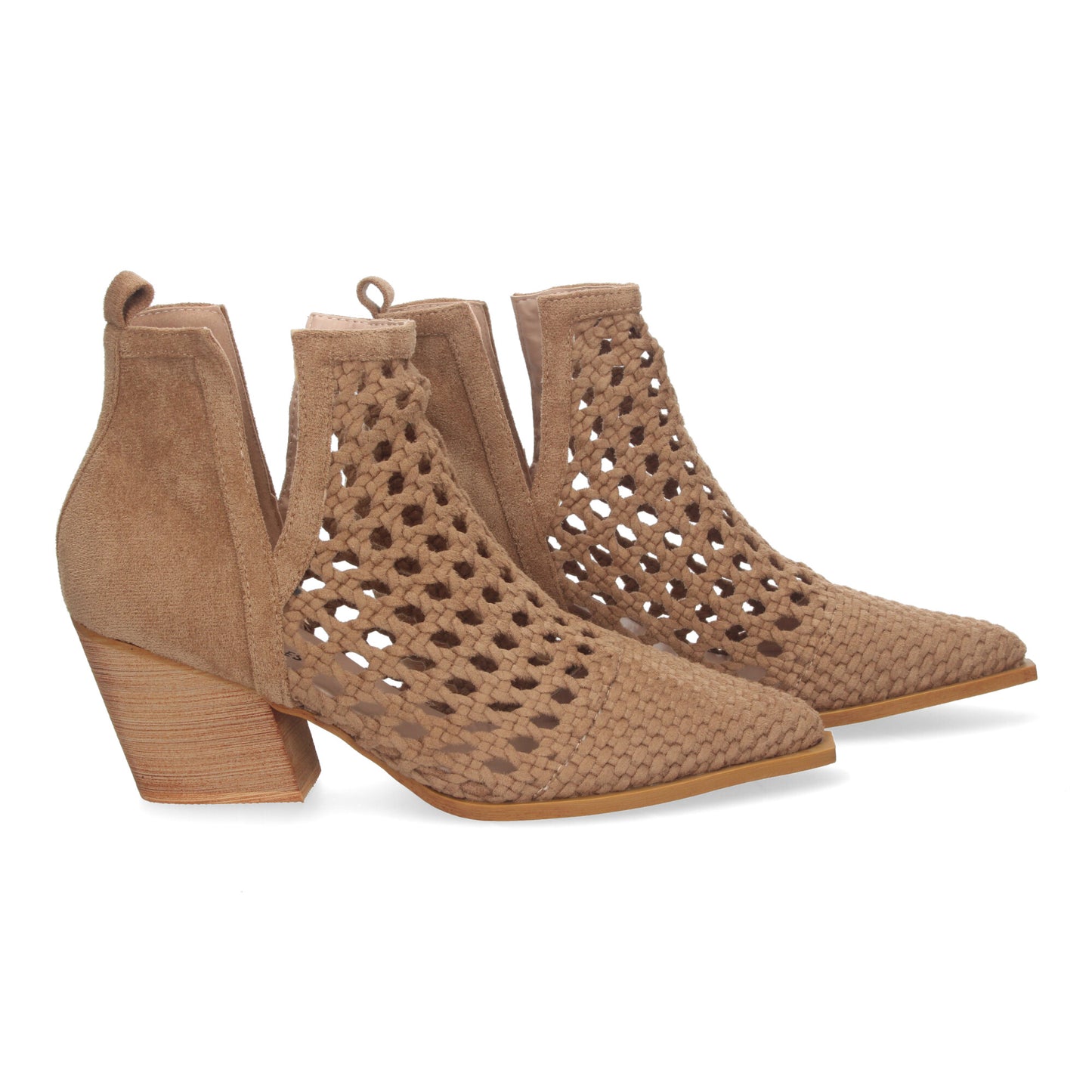 Botín Elegante de Mujer con tacón  diseño Calado c