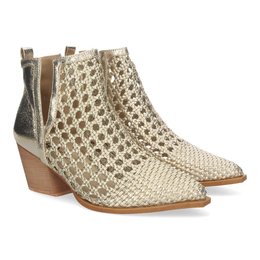 Botín Elegante de Mujer con tacón  diseño Calado c