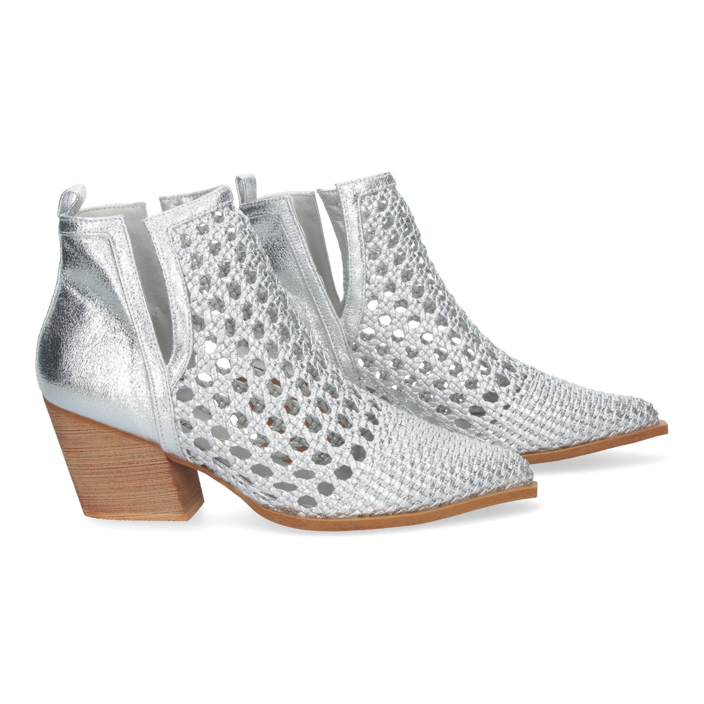 Botín Elegante de Mujer con tacón diseño Calado c