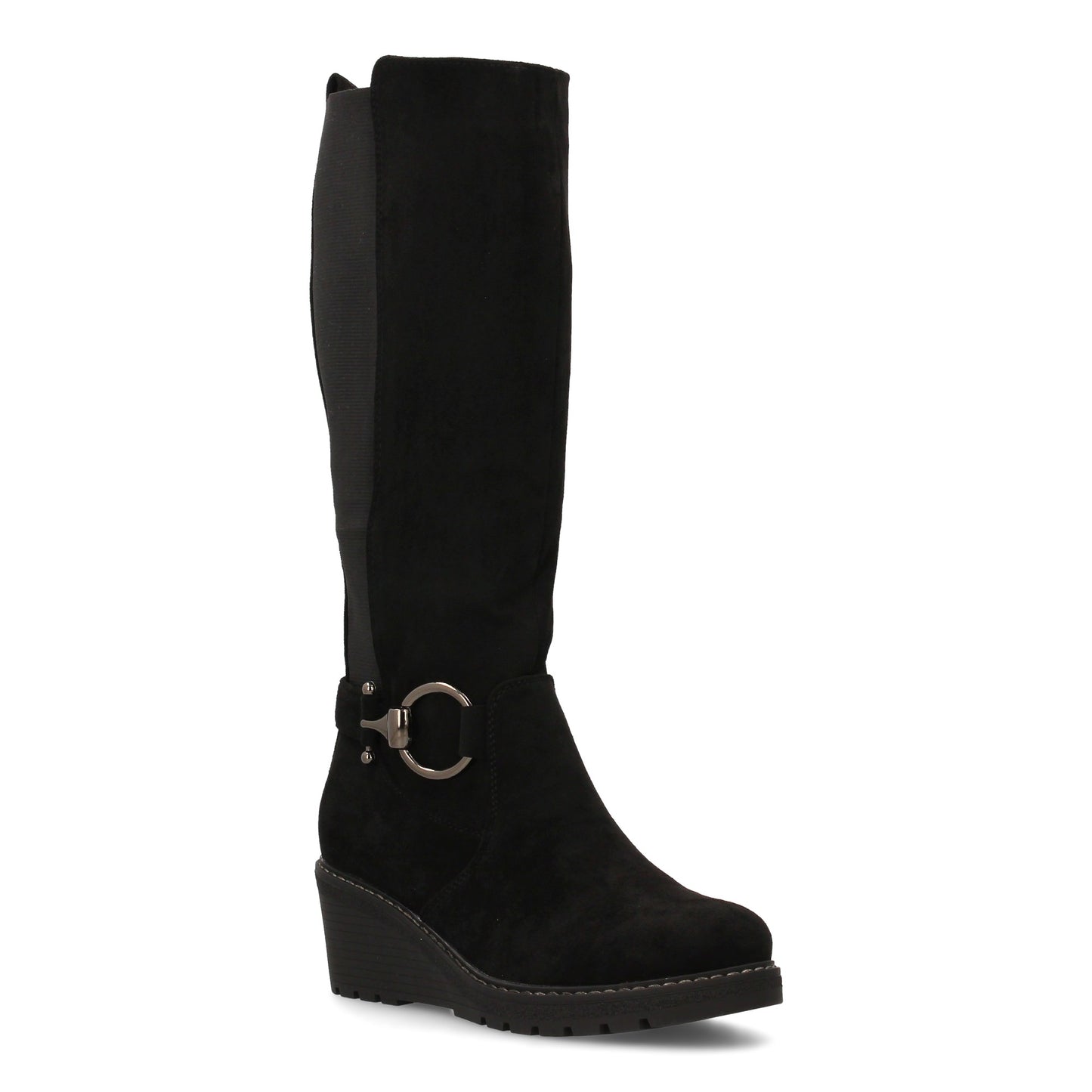 Bota alta mujer Diseño elegante con cuña que aporta altura sin renunciar a la c