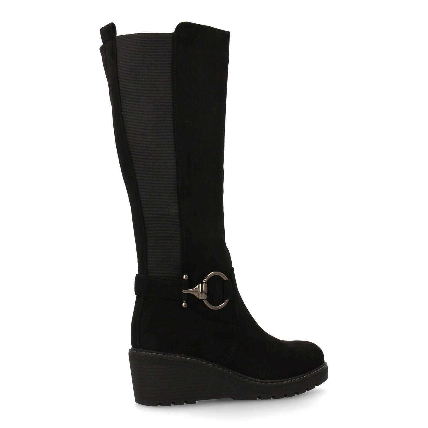 Bota alta mujer Diseño elegante con cuña que aporta altura sin renunciar a la c