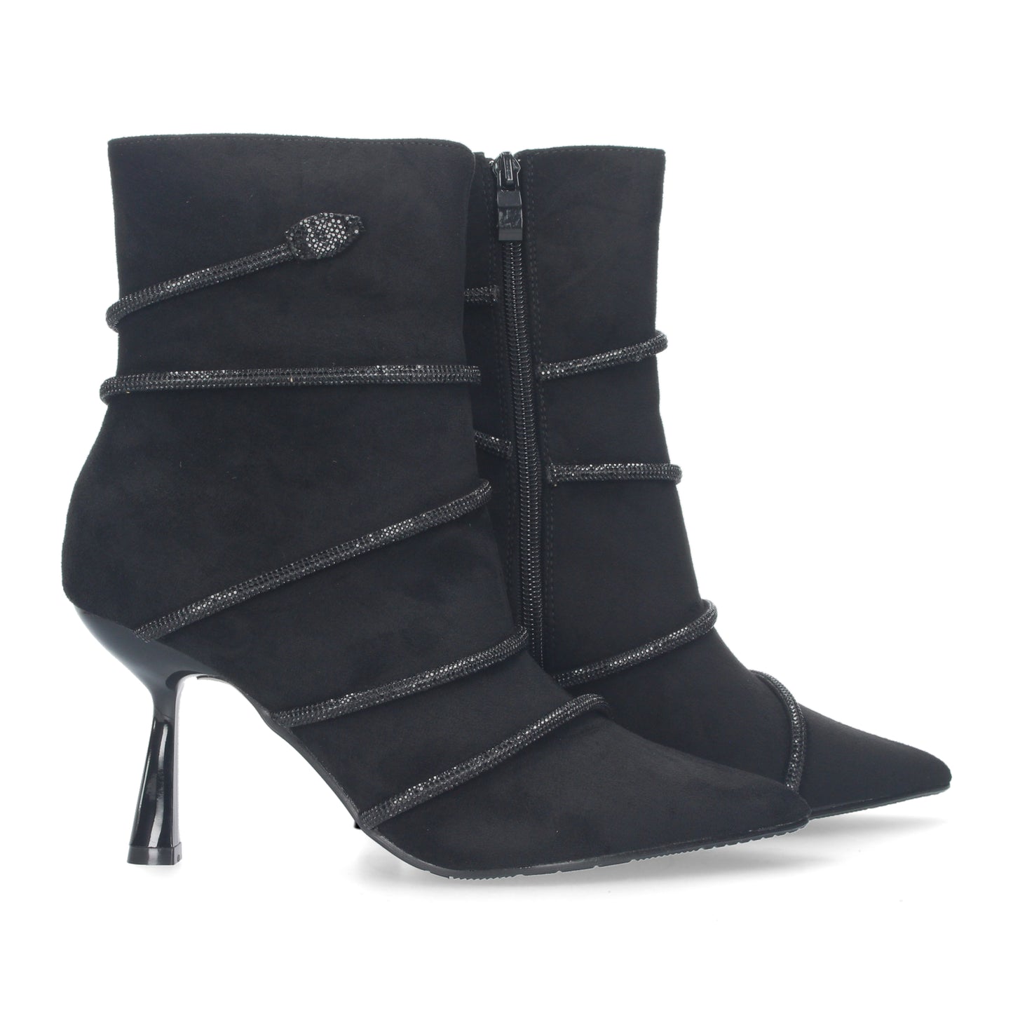 Botin de tacon para mujer material ater