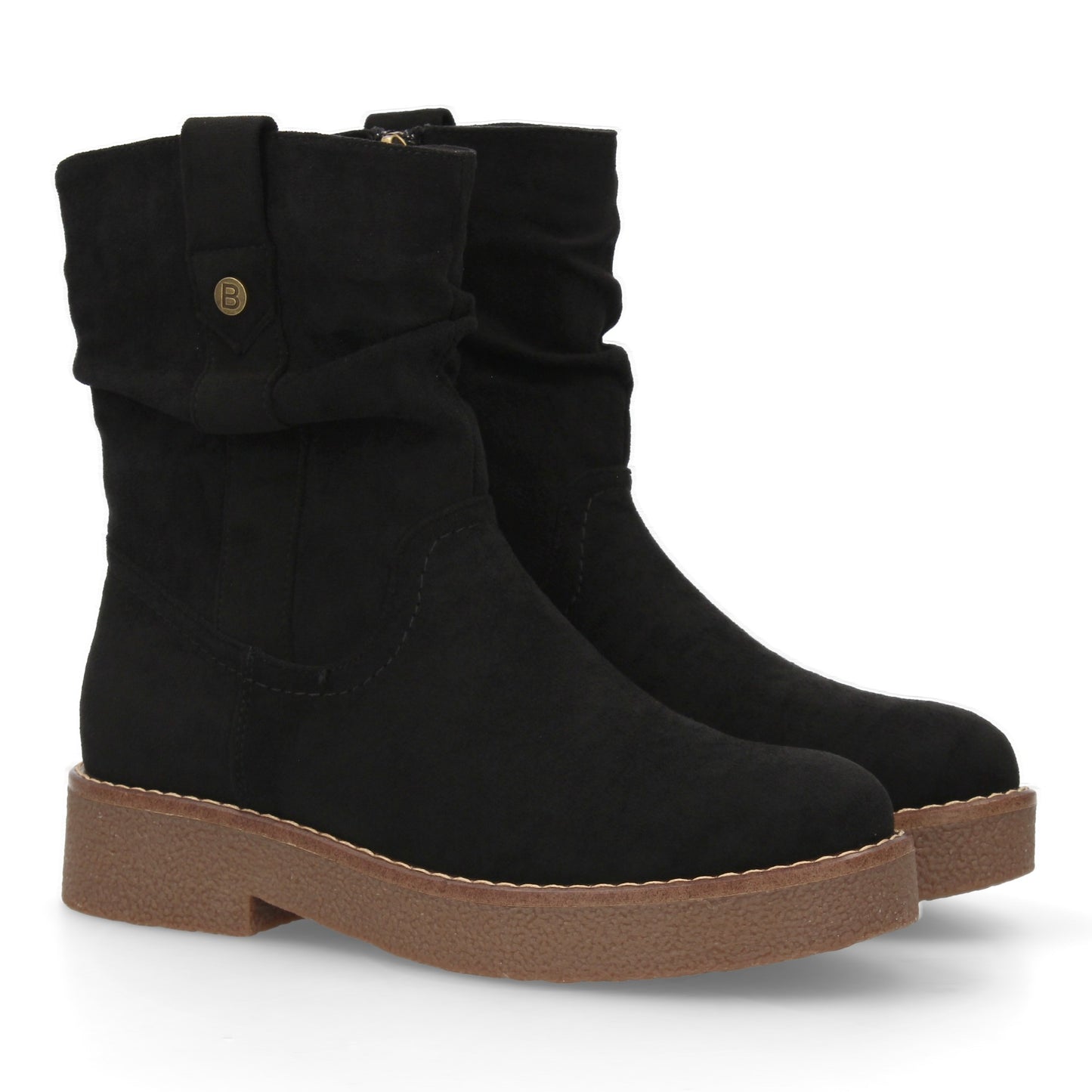 Botines planos para Mujer  ´cómodos y elegantes  Diseño moderno con caña arrugad