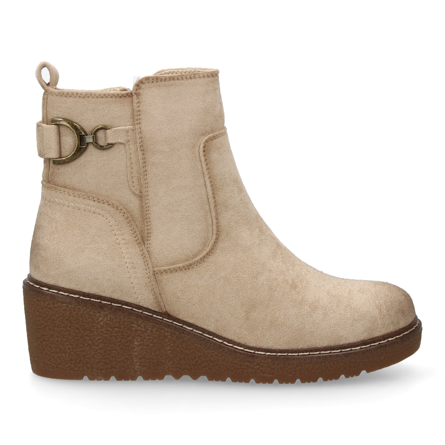 Botín para mujer con cuña cómoda para usar en el día a día. diseño de adorn