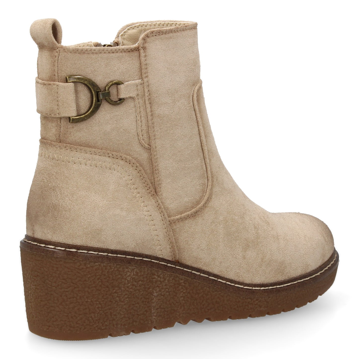 Botín para mujer con cuña cómoda para usar en el día a día. diseño de adorn