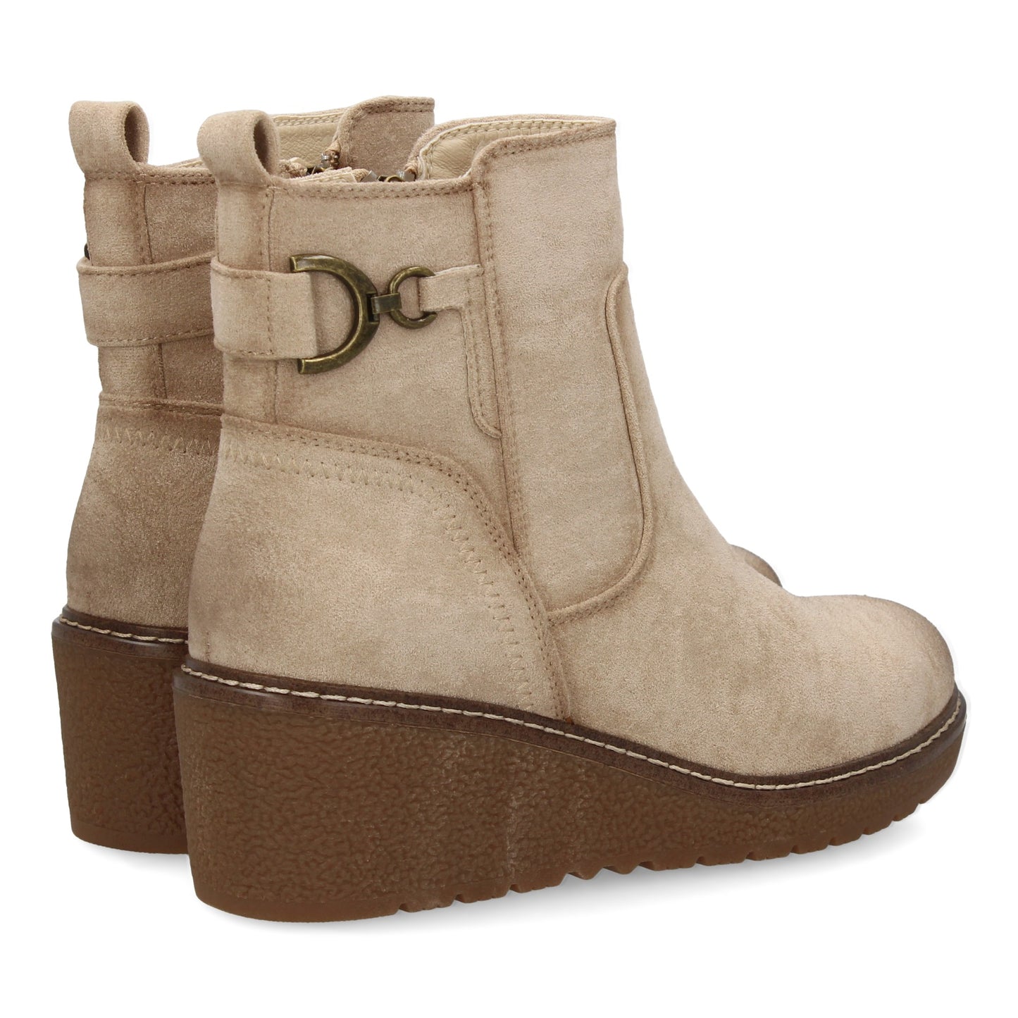 Botín para mujer con cuña cómoda para usar en el día a día. diseño de adorn