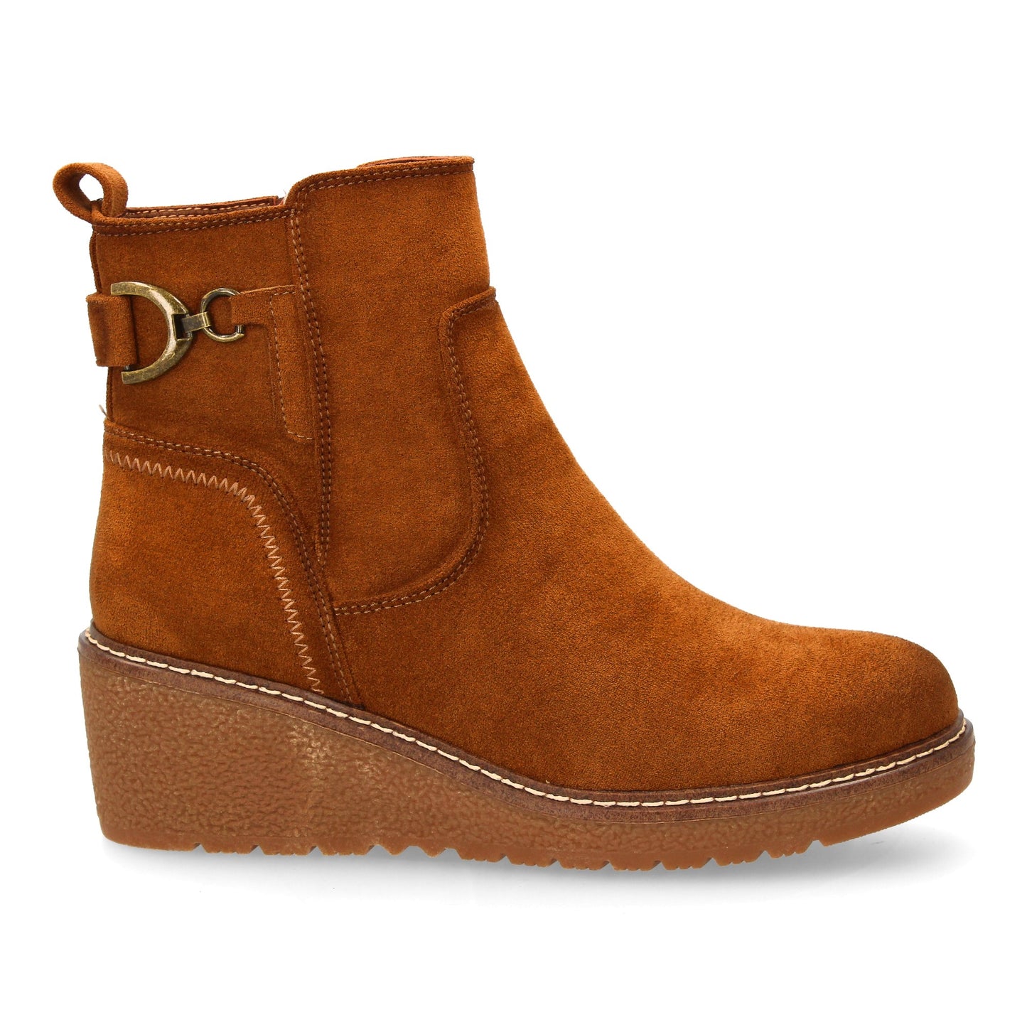 Botín para mujer con cuña cómoda para usar en el día a día. diseño de adorn