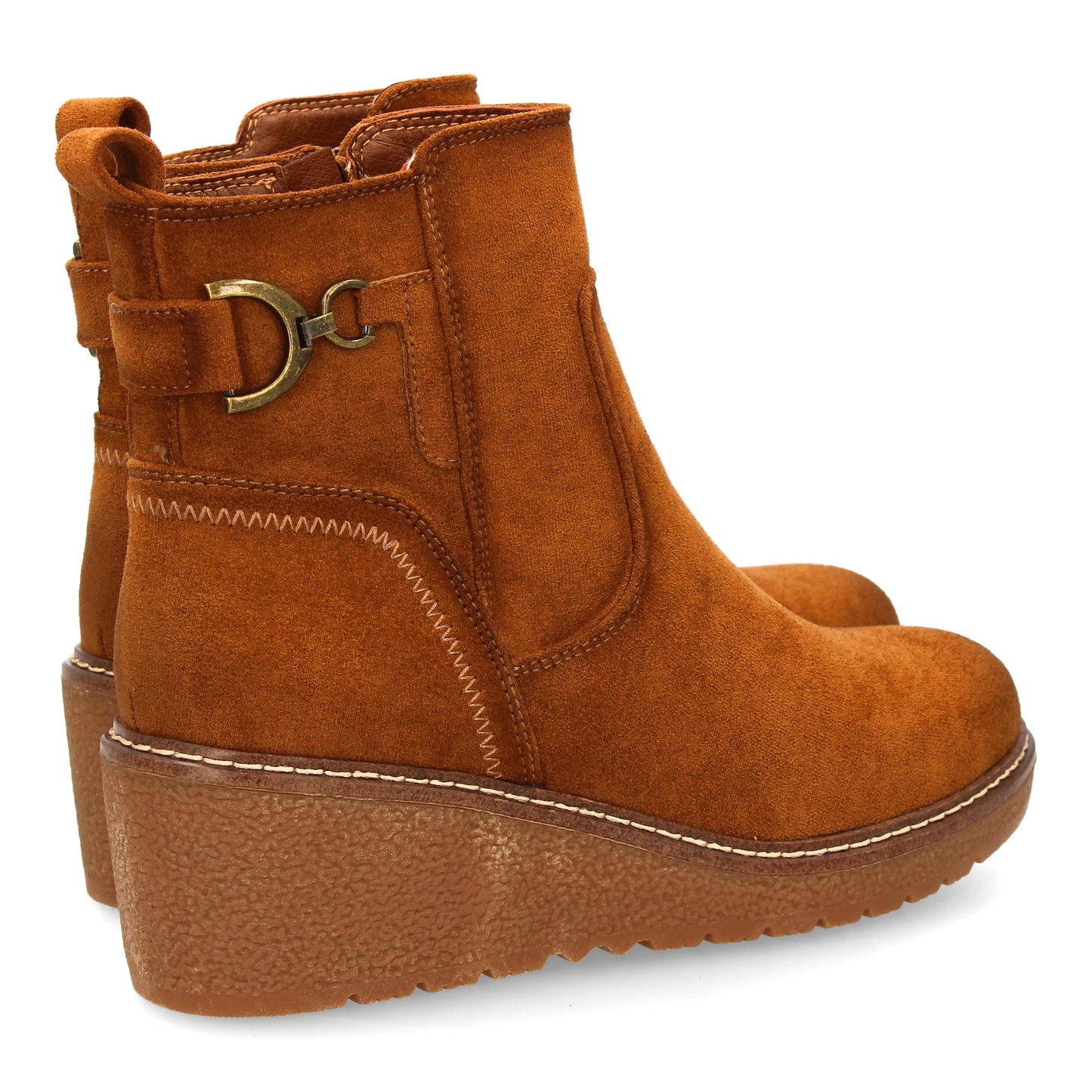 Botín para mujer con cuña cómoda para usar en el día a día. diseño de adorn