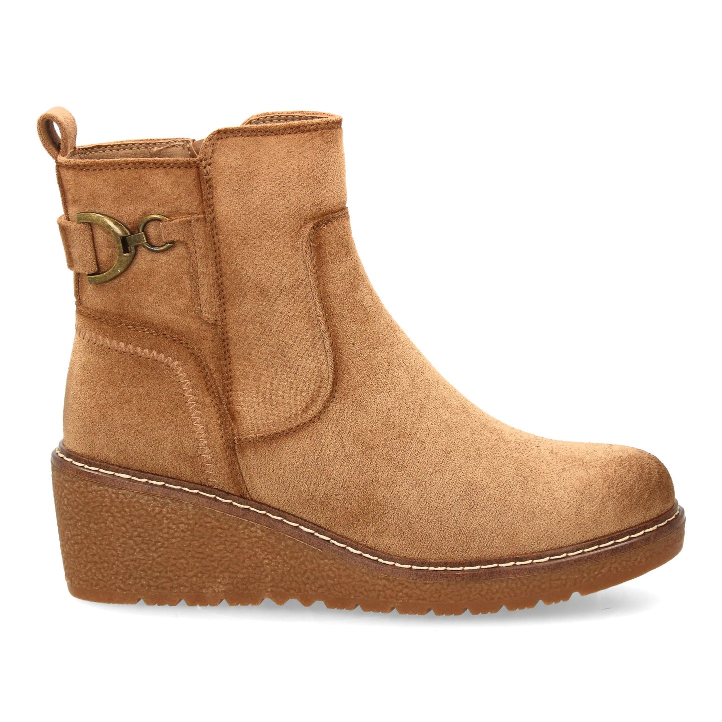 Botín para mujer con cuña cómoda para usar en el día a día. diseño de adorn