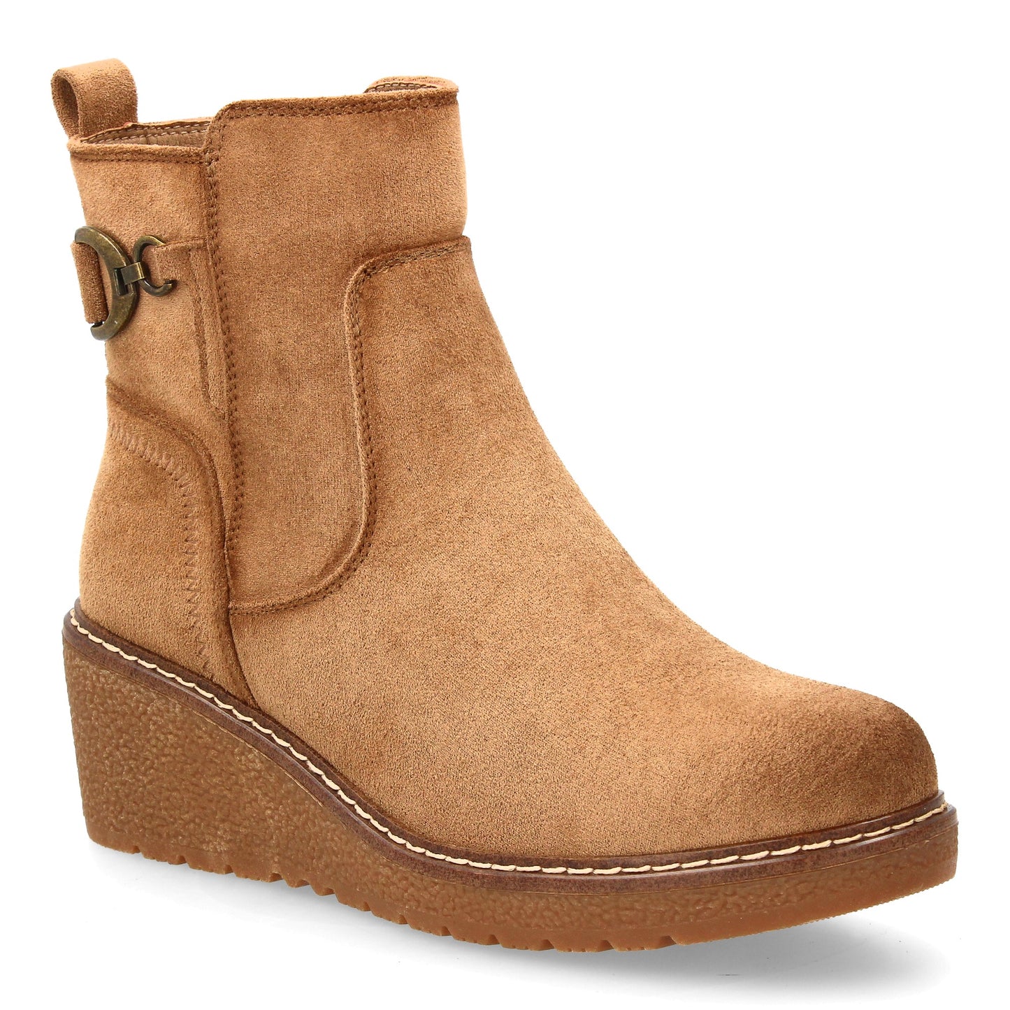 Botín para mujer con cuña cómoda para usar en el día a día. diseño de adorn