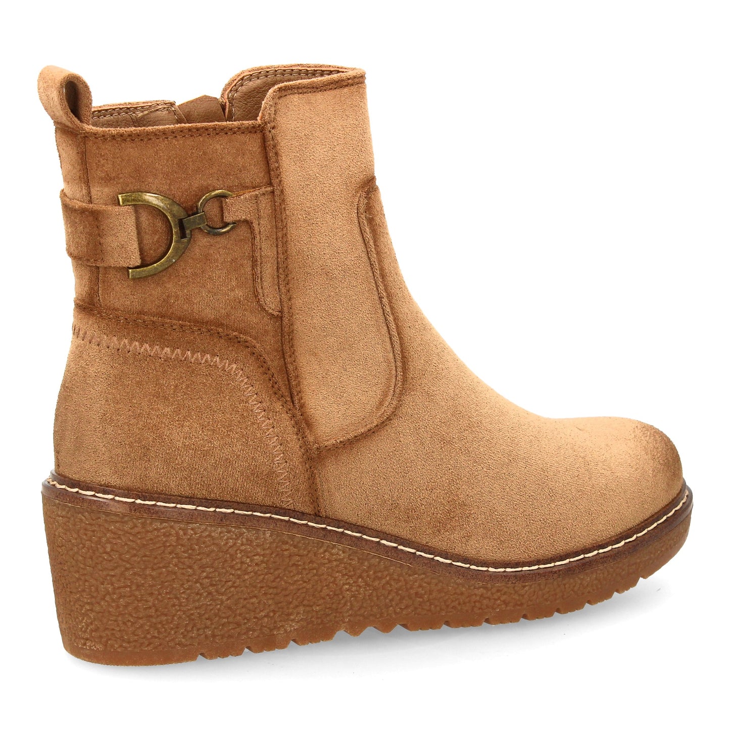 Botín para mujer con cuña cómoda para usar en el día a día. diseño de adorn