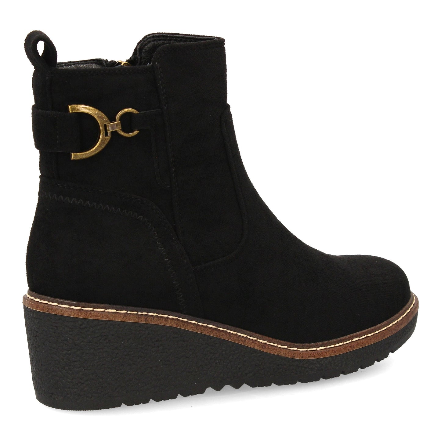 Botín para mujer con cuña cómoda para usar en el día a día. diseño de adorn