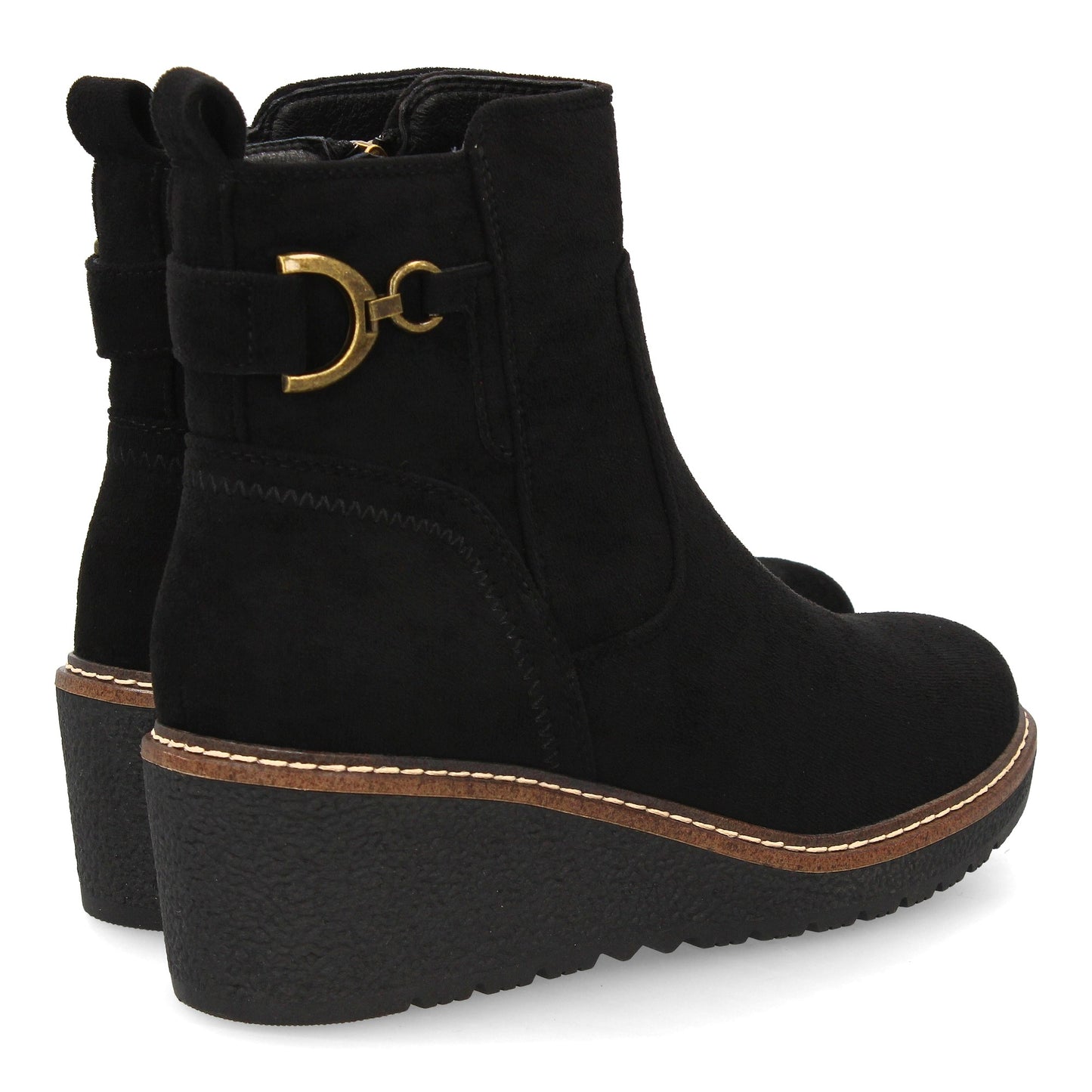 Botín para mujer con cuña cómoda para usar en el día a día. diseño de adorn