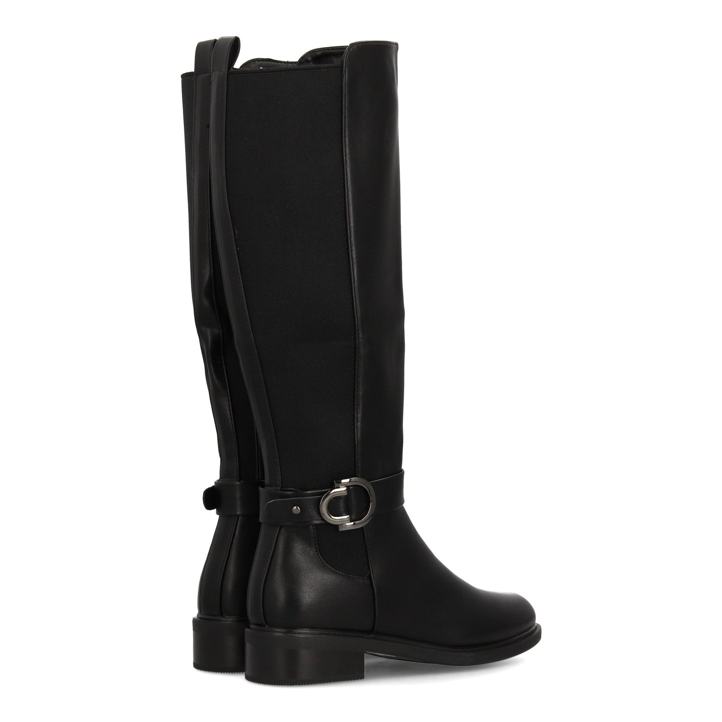 Bota alta de mujer con caña lisa para mujer. Cierre de cremallera  suela pl