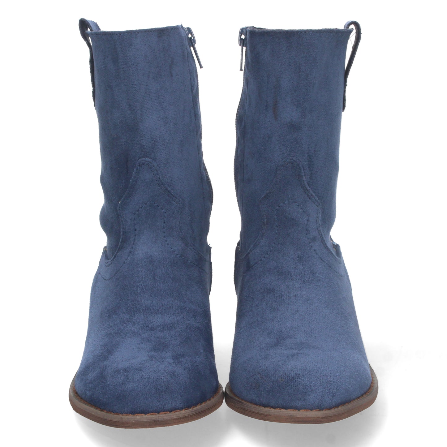 Botin de Tacon para Mujer  Comodos  con Punta Redonda  y Cierre de Cremalle