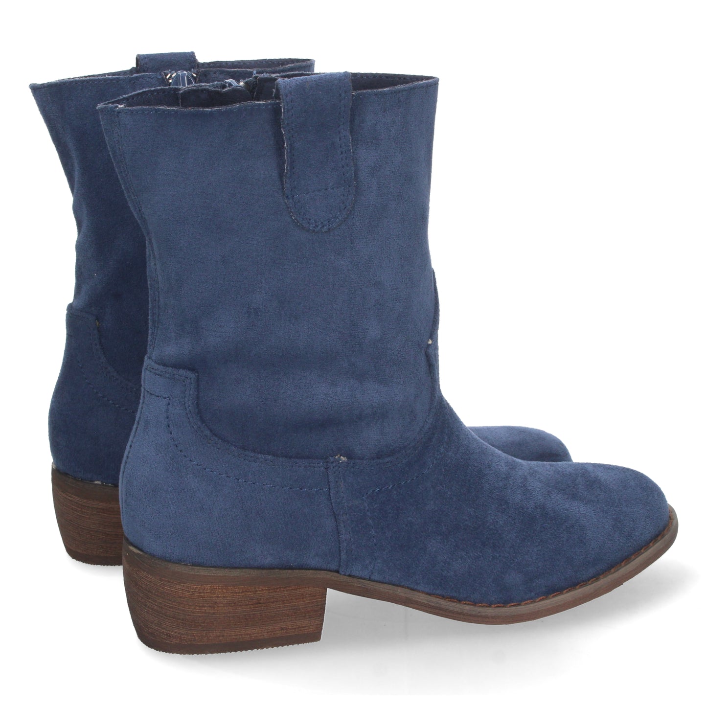 Botin de Tacon para Mujer  Comodos  con Punta Redonda  y Cierre de Cremalle