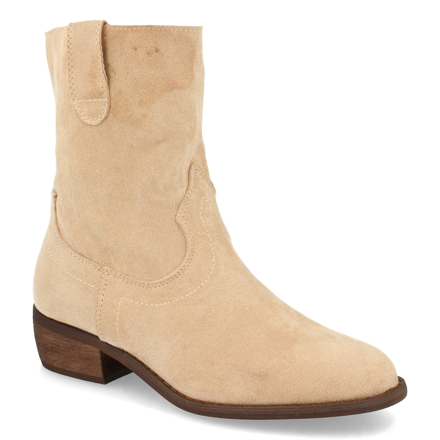 Botin de Tacon para Mujer  Comodos  con Punta Redonda  y Cierre de Cremalle