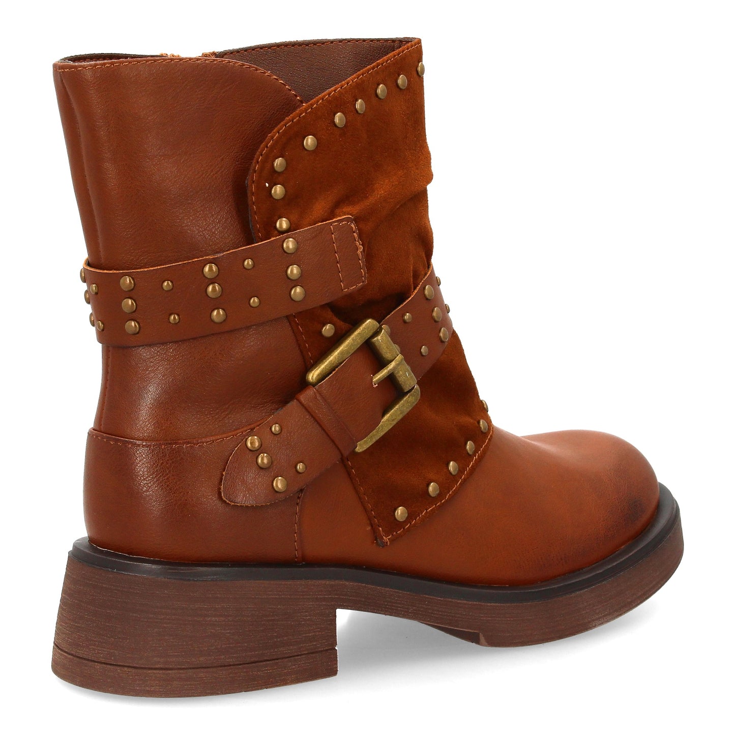 Bota de mujer estilo biker con diseño robusto y urbano  perfecta para desta