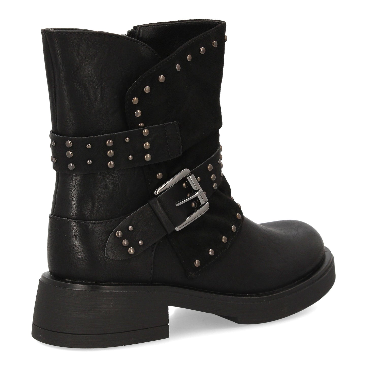 Bota de mujer estilo biker con diseño robusto y urbano  perfecta para desta