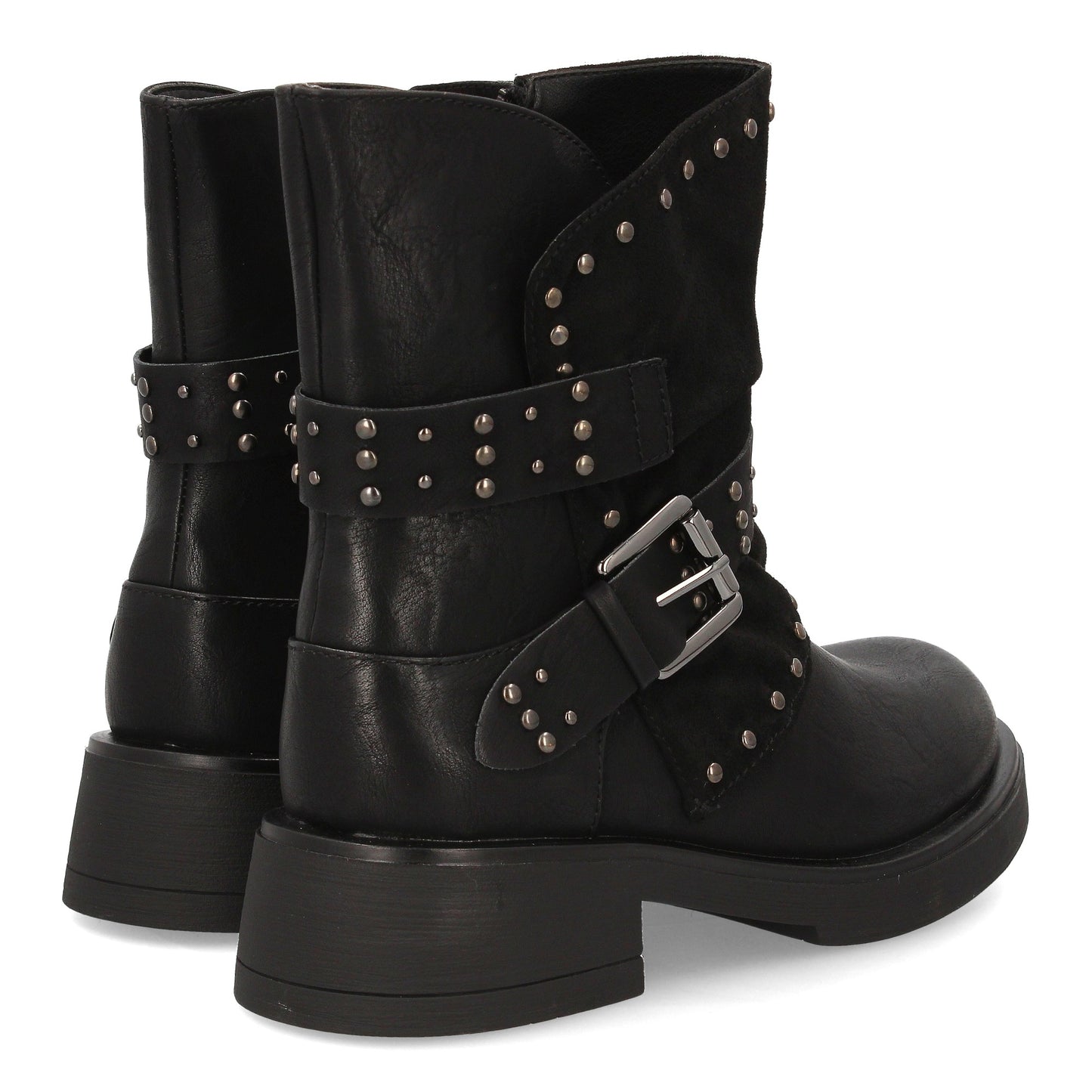 Bota de mujer estilo biker con diseño robusto y urbano  perfecta para desta