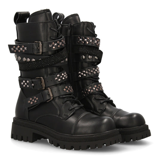 Estas botas de estilo militar  Diseño robusto  múltiples correas con hebillas me
