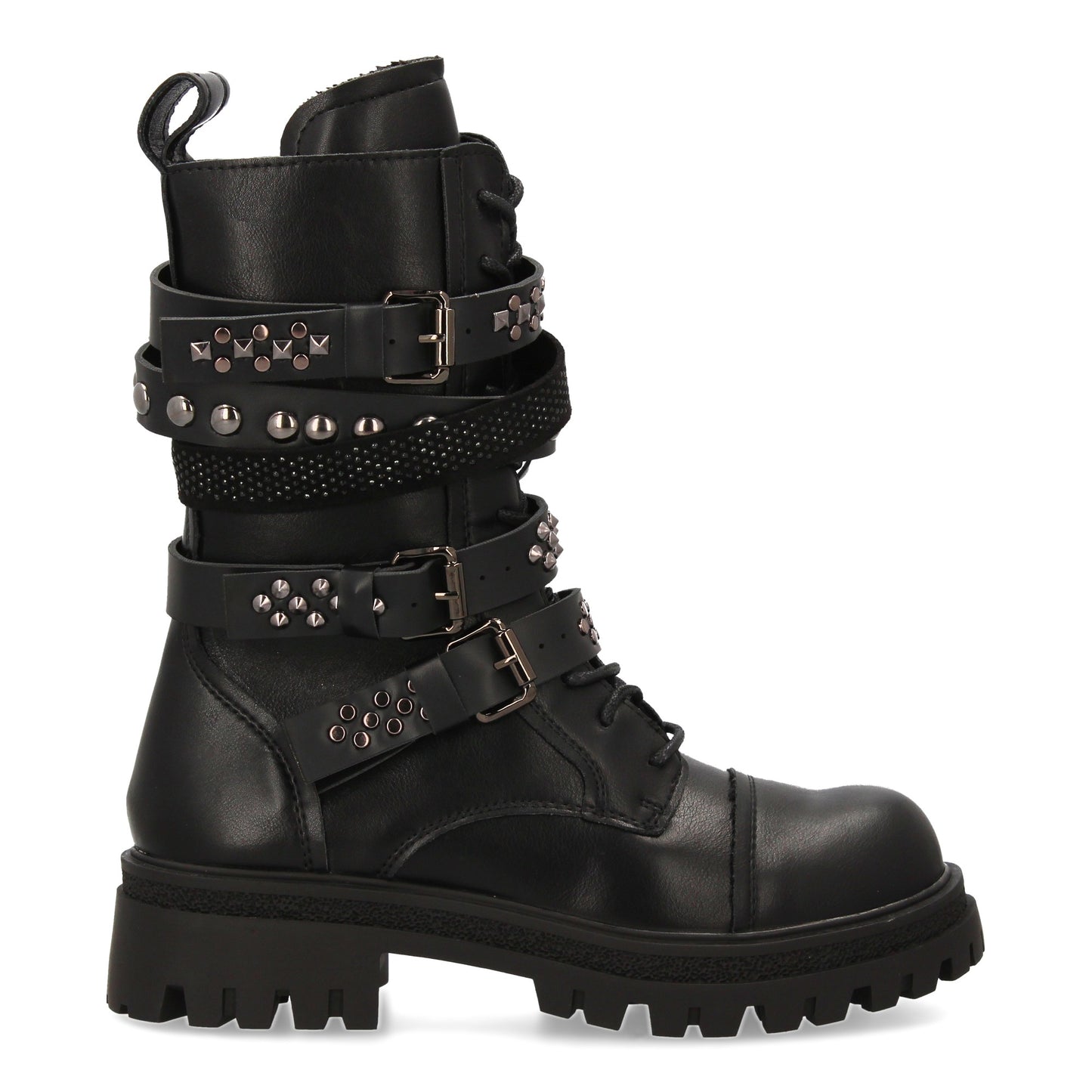 Estas botas de estilo militar  Diseño robusto  múltiples correas con hebillas me